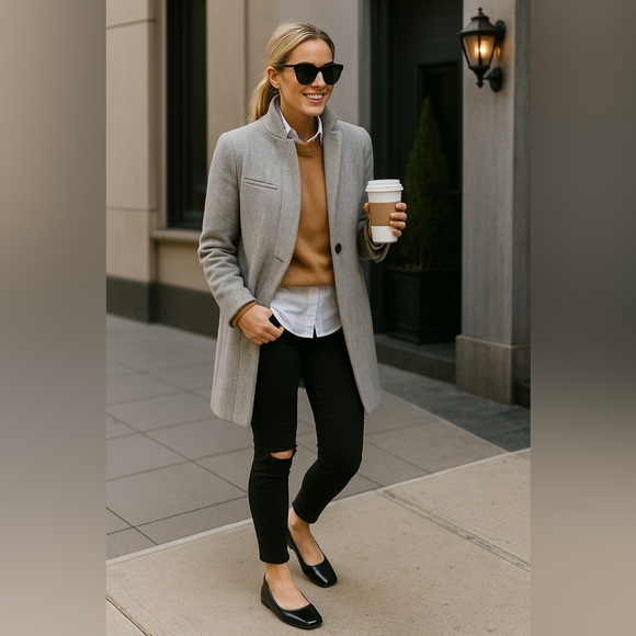 DV by Dolce Vita Malanie 8.5 Black Vegan Ballet Flats with Patent Cap Toe NWT - Picture 2 of 12